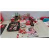 Image 1 : Coca Cola: Salt and Peppers, Glasses, Tray, Tin Sign, Bottles, 