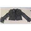 Image 2 : Black Leather Jacket Ladies S/M , Purse