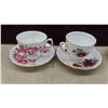 Image 2 : 8 Cups and Saucers: Royal Albert, Royal Vale, 2 China Plates