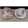 Image 3 : 8 Cups and Saucers: Royal Albert, Royal Vale, 2 China Plates