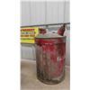 Image 2 : Vintage Metal Gas Container, 2 Quart Galvanized Oil Can 