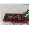 Image 3 : Cast 8 Horses Pulling Wagon with Barrels 32'' Long 
