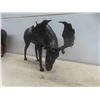 Image 7 : 2 Leather Moose Statues 19'' L x 13'' H 