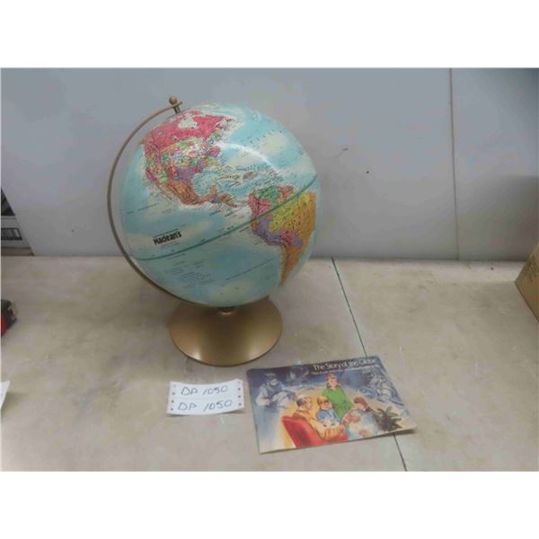 Vintage Globe with Manual 