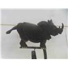 Image 2 : Metal Balancing Rhino 12'' x 20'' H 