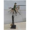 Image 1 : Metal Balancing Toy Soldier on Horse 24'' T 