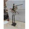 Image 3 : Metal Balancing Toy Soldier on Horse 24'' T 