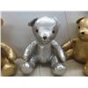 Image 4 : 3 Stuffed Bears Satin Style 12'' Tall 