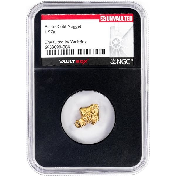 1.97 Gram Alaska Gold Nugget NGC Vaultbox Unvaulted