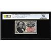 Image 1 : 1874 Fifth Issue Twenty-Five Cents Fractional Currency Note Fr.1308 PCGS Choice AU58