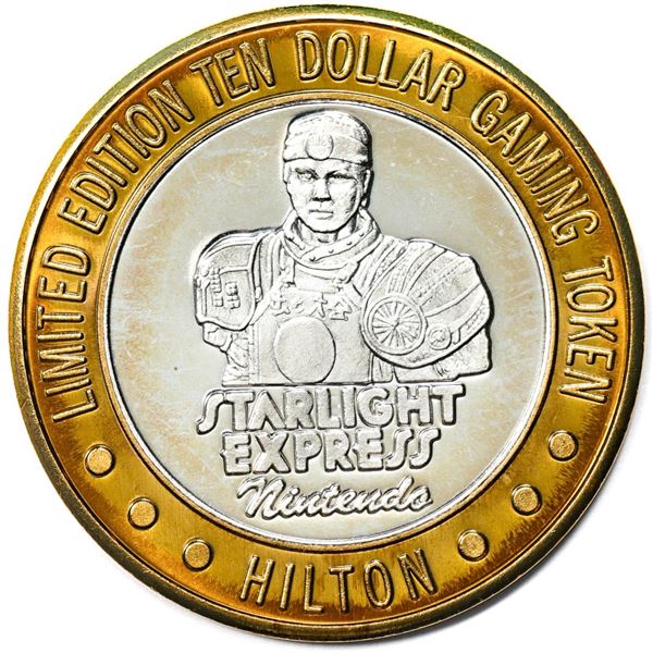 .999 Silver Hilton Las Vegas, Nevada $10 Casino Limited Edition Gaming Token