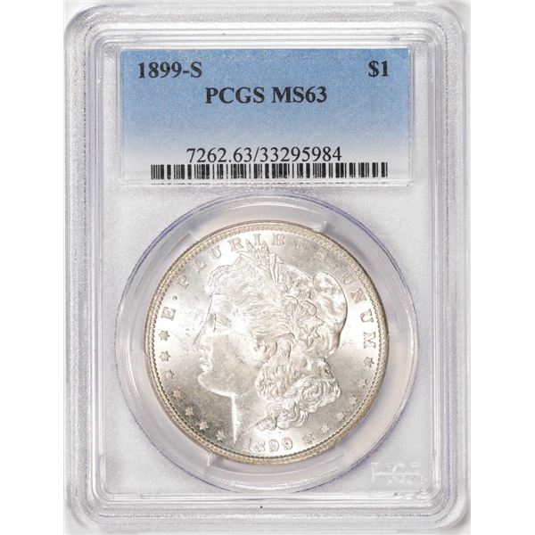 1899-S $1 Morgan Silver Dollar Coin PCGS MS63