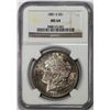 Image 1 : 1881-S $1 Morgan Silver Dollar Coin NGC MS64 Nice Toning