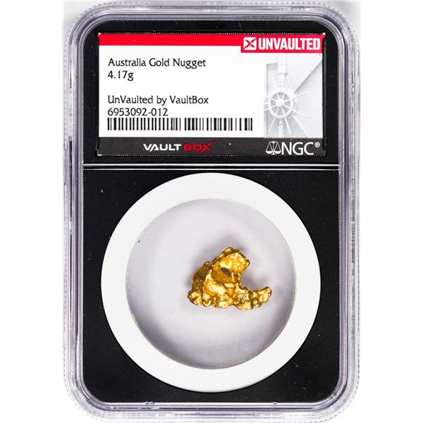 4.17 Gram Australia Gold Nugget NGC Vaultbox Unvaulted