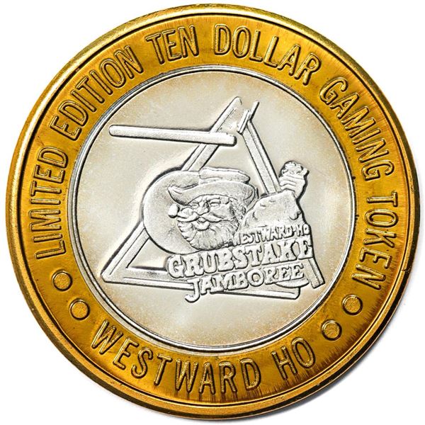 .999 Silver Westward Ho Casino Las Vegas $10 Casino Gaming Token Limited Edition