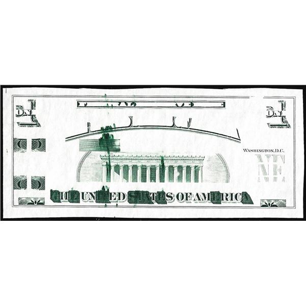 Circa 1970's Lincoln Memorial Giori Test Ink Smear Error Note