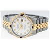 Image 9 : Rolex Mens Two Tone Sapphire and Diamond Datejust Wristwatch