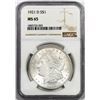 Image 1 : 1921-D $1 Morgan Silver Dollar Coin NGC MS65