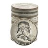 Image 1 : Roll of (20) Brilliant Uncirculated 1957-D Franklin Half Dollar Coins