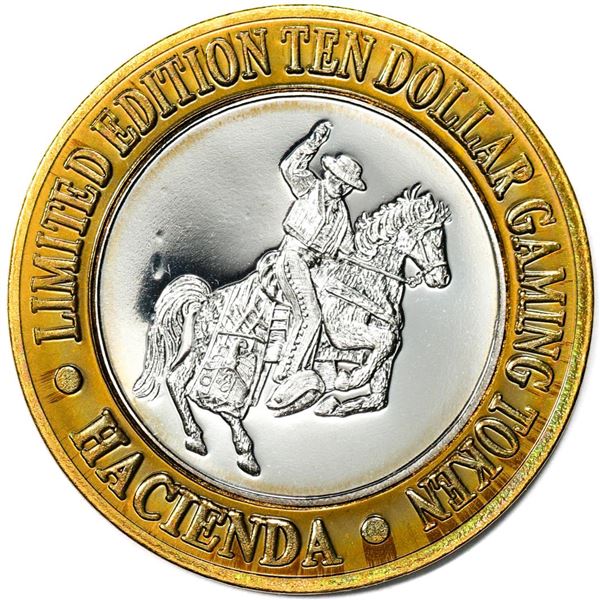 .999 Silver Hacienda Hotel & Casino Las Vegas $10 Limited Edition Gaming Token