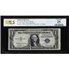 Image 1 : 1935E $1 Silver Certificate Note Gutter Fold Error Fr.1614 PCGS Very Fine 25