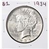 1934 $1 Peace Silver Dollar Coin