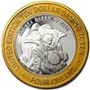 Image 1 : .999 Silver Four Queens Casino Hotel Las Vegas $10 Limited Edition Gaming Token