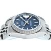 Image 7 : Rolex Ladies Stainless Steel Blue Index Date Wristwatch