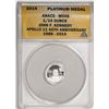 Image 1 : 2014 Proof 1/10 oz Platinum JFK Apollo 11 Anniversary Medal ANACS MS68
