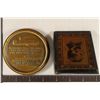 Image 1 : 2-ABRAHAM LINCOLN PAPER WEIGHTS. ONE IS WOOD