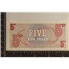 Image 2 : 6TH SERIES BRITISH ARMED FORCES 5 NEW PENCE