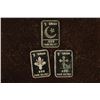 Image 1 : 3-1 GRAM .999 FINE SILVER INGOTS: MOON & STAR AND