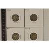 Image 1 : 1920, 23, 26 & 1927-D SILVER MERCURY DIMES
