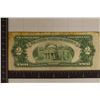 Image 2 : 1928-G US $2 RED SEAL NOTE TOP EDGE IS STAINED