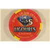 Image 1 : $5 CASINO GAMING TOKEN LIGOURI'S CASINO HENDERSON