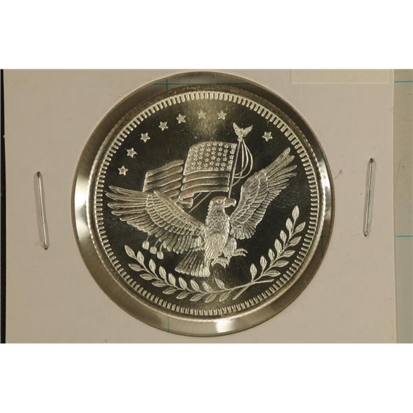 1 TROY OZ .999 FINE SILVER UNC ROUND SILVER