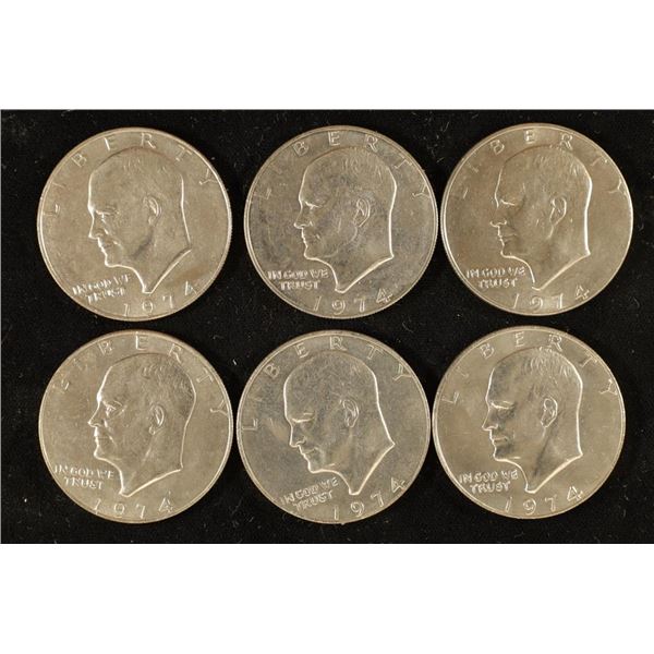 6-1974 IKE DOLLARS UNC.