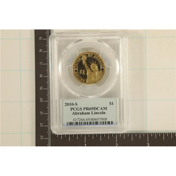 2010-S ABRAHAM LINCOLN US DOLLAR PCGS PR69 DCAM
