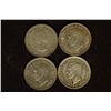 Image 2 : 1936, 37, 39 & 1940 CANADA SILVER 25 CENTS .6000