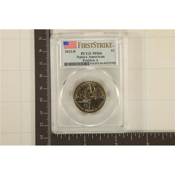 2023-D NATIVE AMERICAN SACAGAWEA DOLLAR PCGS MS66
