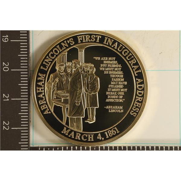 24KT GOLD LAYERED OVER COPPER ABRAHAM LINCOLN