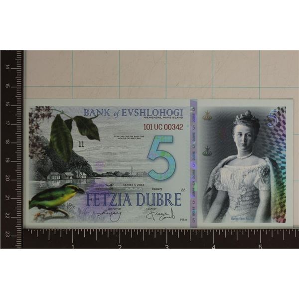 2018 BANK OF EVSHLOHOGI 5 DUBRE CU POLYMER