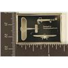 Image 2 : 18.9 GRAMS PF STERLING SILVER AIRPLANE INGOT:
