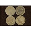Image 2 : 1838, 53, 54 & 1876 SILVER SEATED LIBERTY DIMES