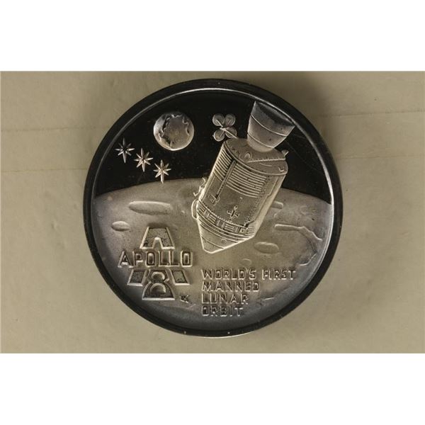 .67 TROY OZ .999 FINE SILVER PF "APOLLO 8" ROUND