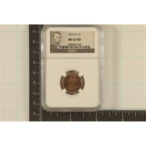 2013-D LINCOLN CENT NGC MS67RD