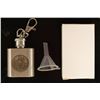 Image 1 : 1 OZ. STAINLESS STEEL KEYCHAIN FLASK WITH STANDING