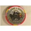 Image 1 : $5 CASINO GAMING TOKEN STATELINE SALOON &
