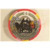 Image 2 : $5 CASINO GAMING TOKEN STATELINE SALOON &