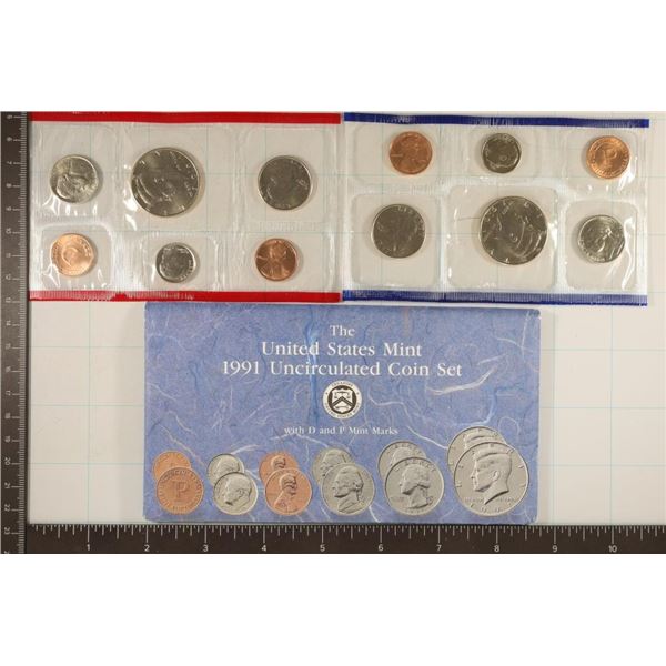 1991 US MINT SET (UNC) P/D (WITH ENVELOPE)